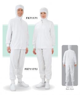 抗菌・白衣 男女兼用長袖ブルゾン　FX71171
