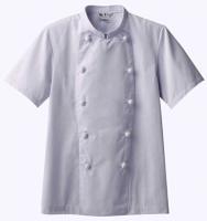 arbeチトセ　半袖 コックコート 　厨房用白衣 AS-111　男女兼用