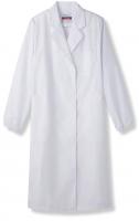 医療用白衣　女性用シングル型検査衣　長袖　MR-220　白