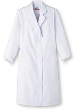 医療用白衣　女性用シングル型検査衣　長袖 MR-120　ホワイト　　サーヴォ