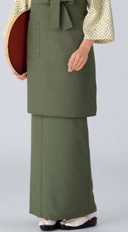 作務衣　和風スカート(抹茶)　SK-9514　風香